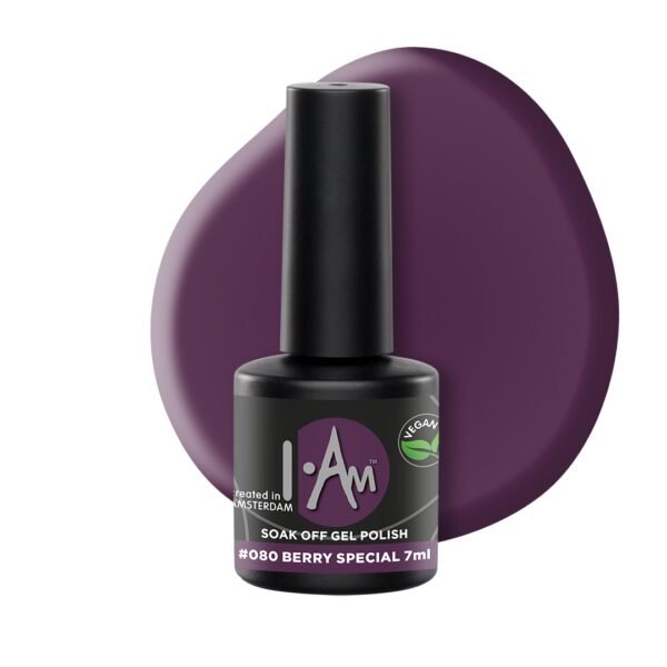 I.Am-Soak-Off-Gel-Polish-080-Berry-Special-7mldot Berry Special