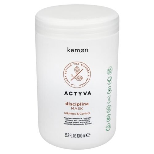 KEMON ACTYVA DISCIPLINA Šilko švelnumo suteikianti kaukė nepaklusniems plaukams